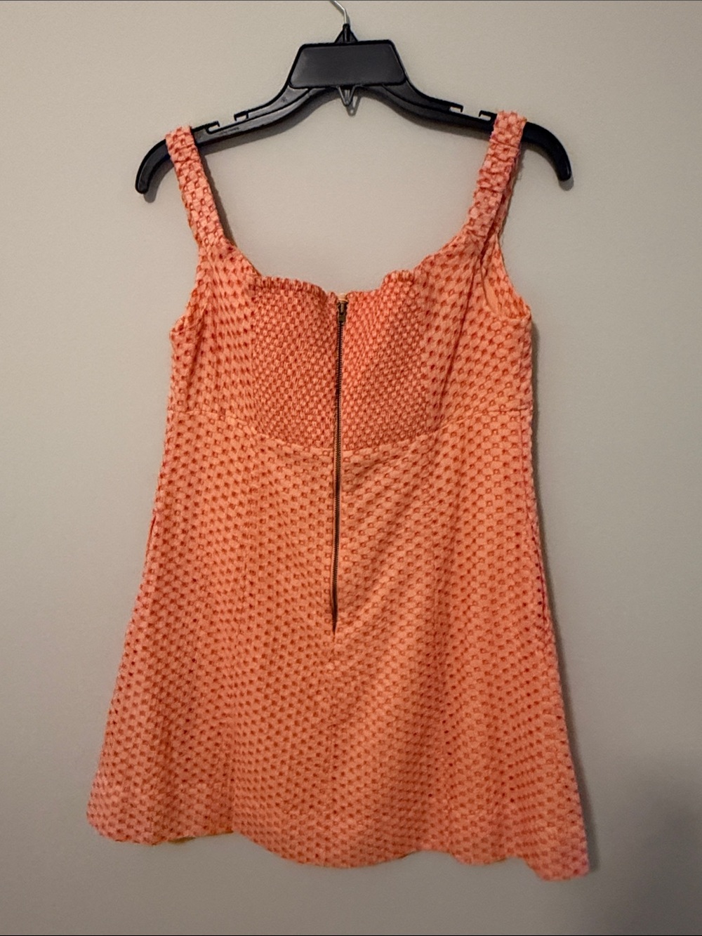 NWT! FREE PEOPLE Off-Shoulder Peach Mini Dress - Picture 4 of 8